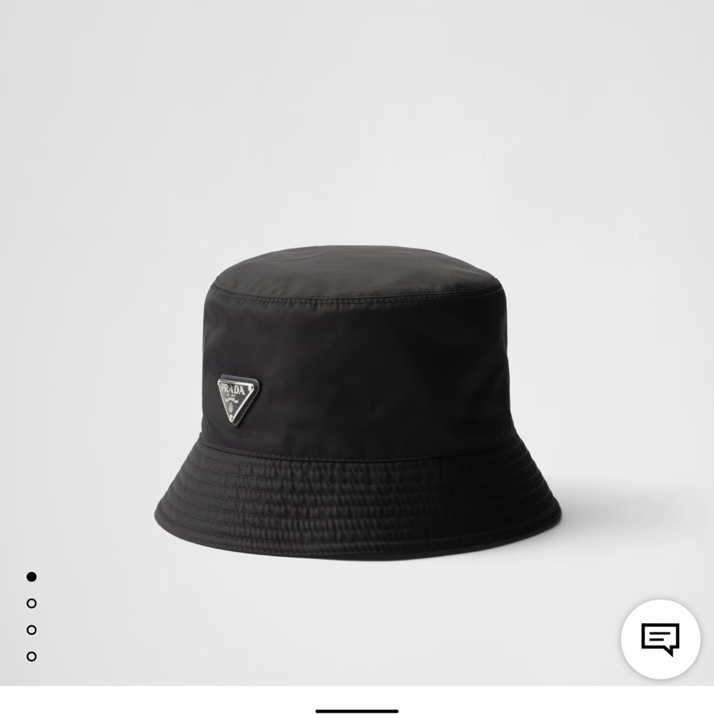 Prada Black Minimalist Bucket Hat
